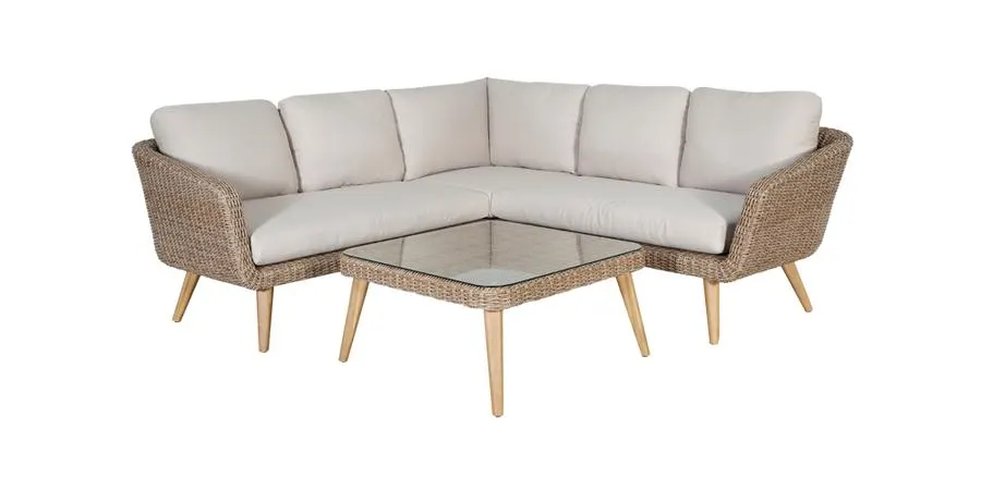 Corfu Outdoor Lounge Corner Suite and Coffee Table