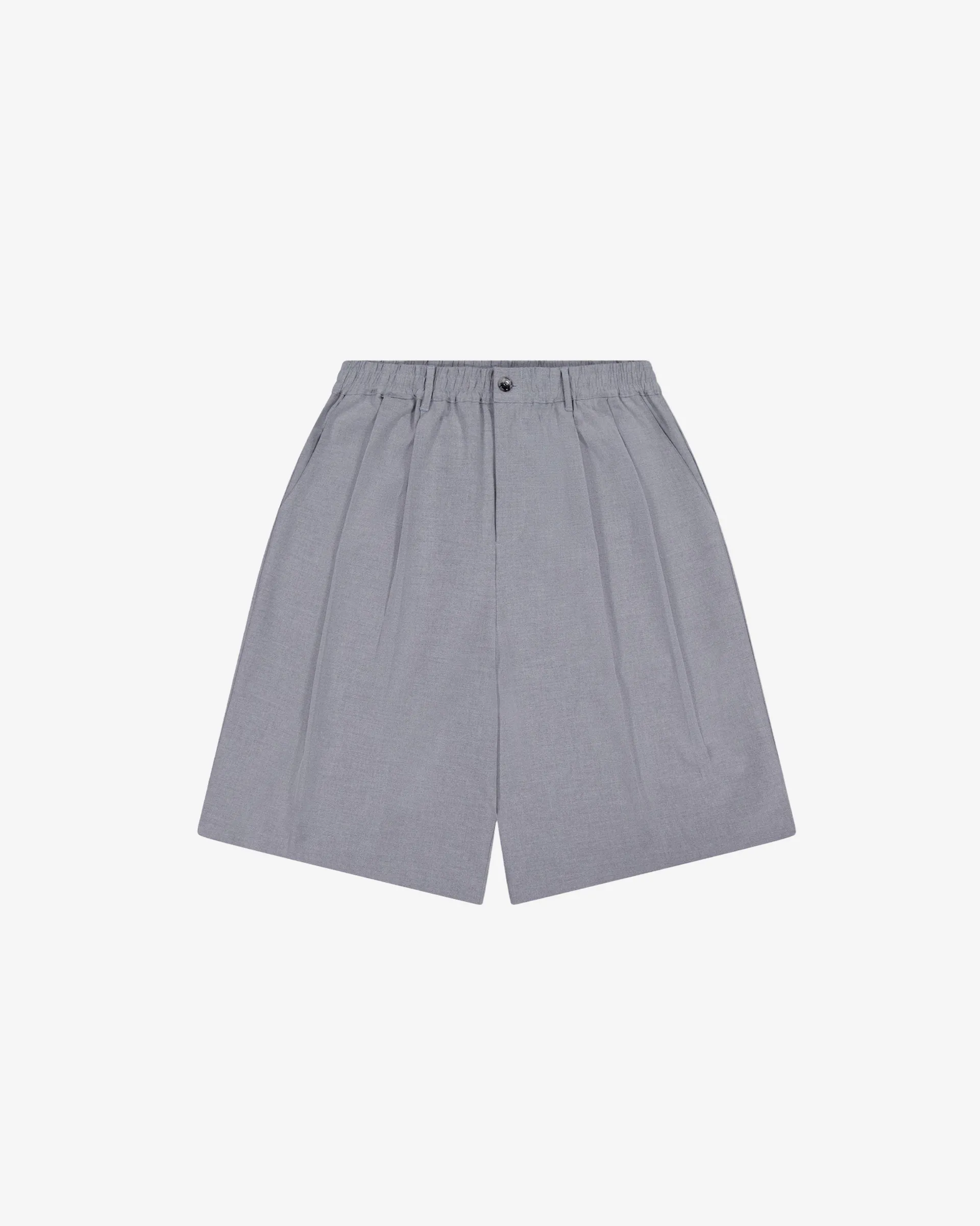 Nothing Pleated Shorts | Slate