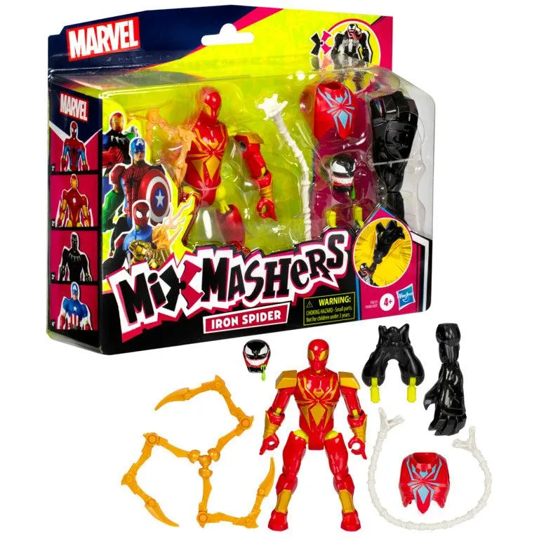 Marvel Spiderman Mixmashers Iron Spider Deluxe Figure