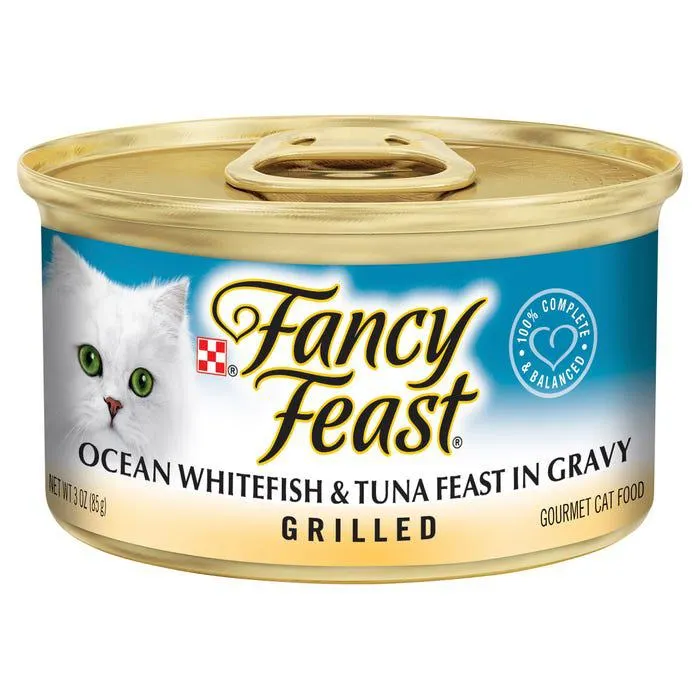 Fancy Feast Grilled Ocean Whitefish & Tuna Cat Food 85g