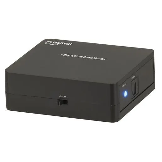 Digitech 3-Way Optical TOSLINK Splitter