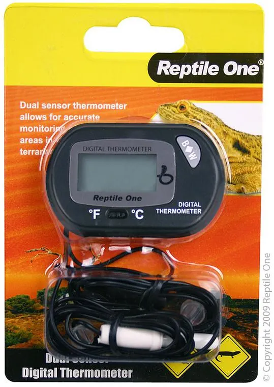Reptile One Thermometer Lcd Dual Zone Sensor