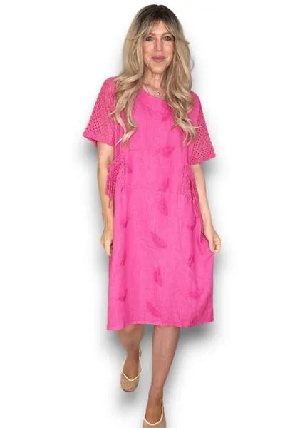 C’est La Vie Easy Dress Hot Pink
