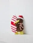 Christmas Shop Claydough Ornament, Kiwi Surfboard Red