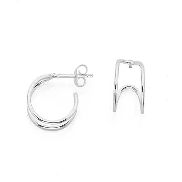 Sterling Silver Open Hoops