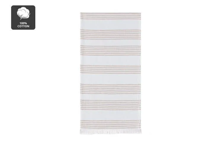 Ovela Hammam Beach Towel (Beige)