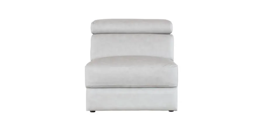 Stevie Armless Chair w/Adj Headrest in Leather