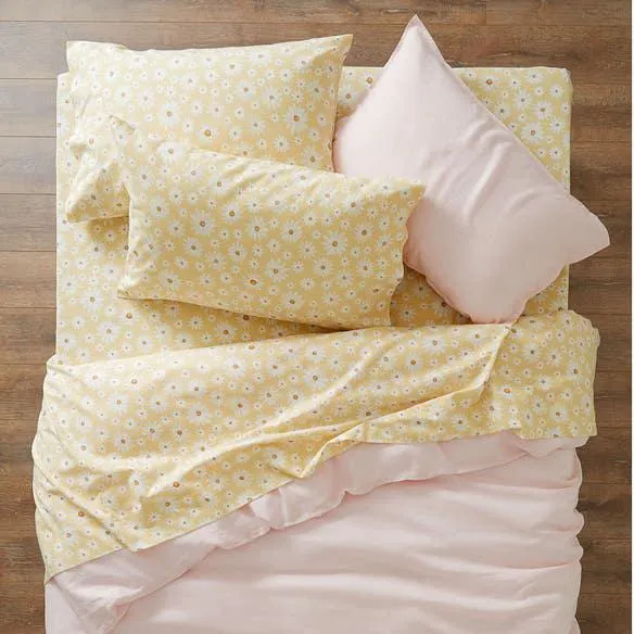 Maeva Flannelette Sheet Set - Buttercup Floral