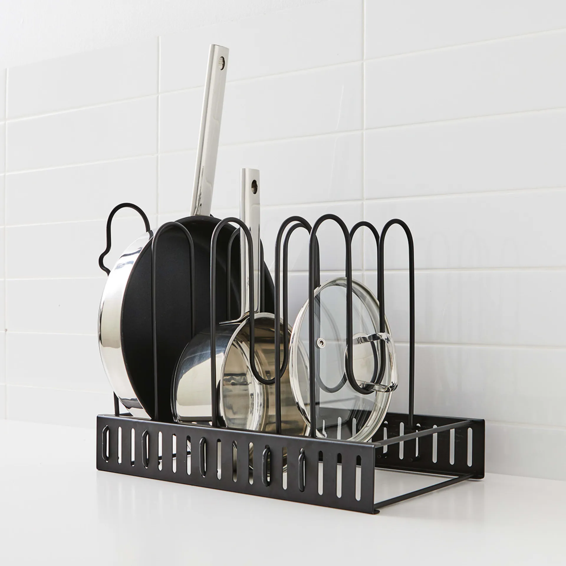 Cookware Storage Rack - Black