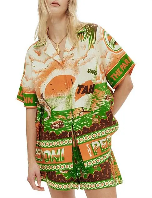 BUNGALOW OVERSIZED LINEN SHIRT