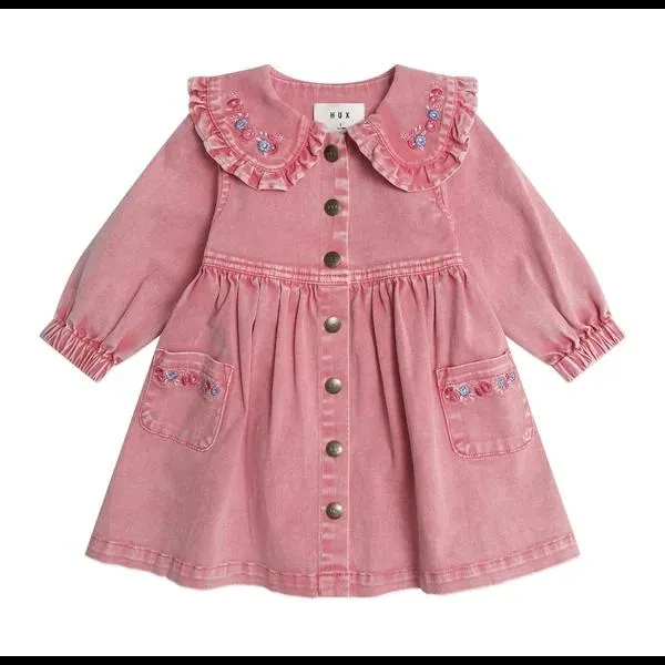 Huxbaby Vintage Floral Collar Dress