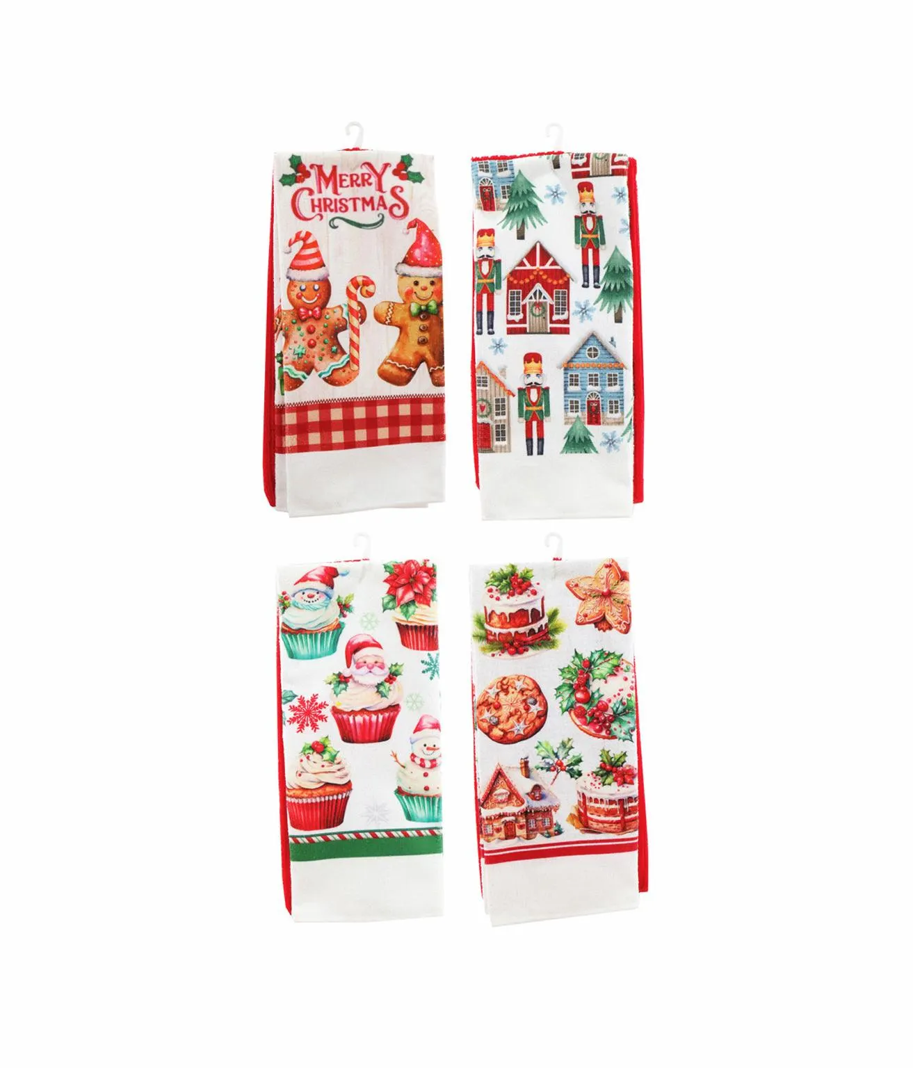 Christmas Tea Towel Assorted 2pk