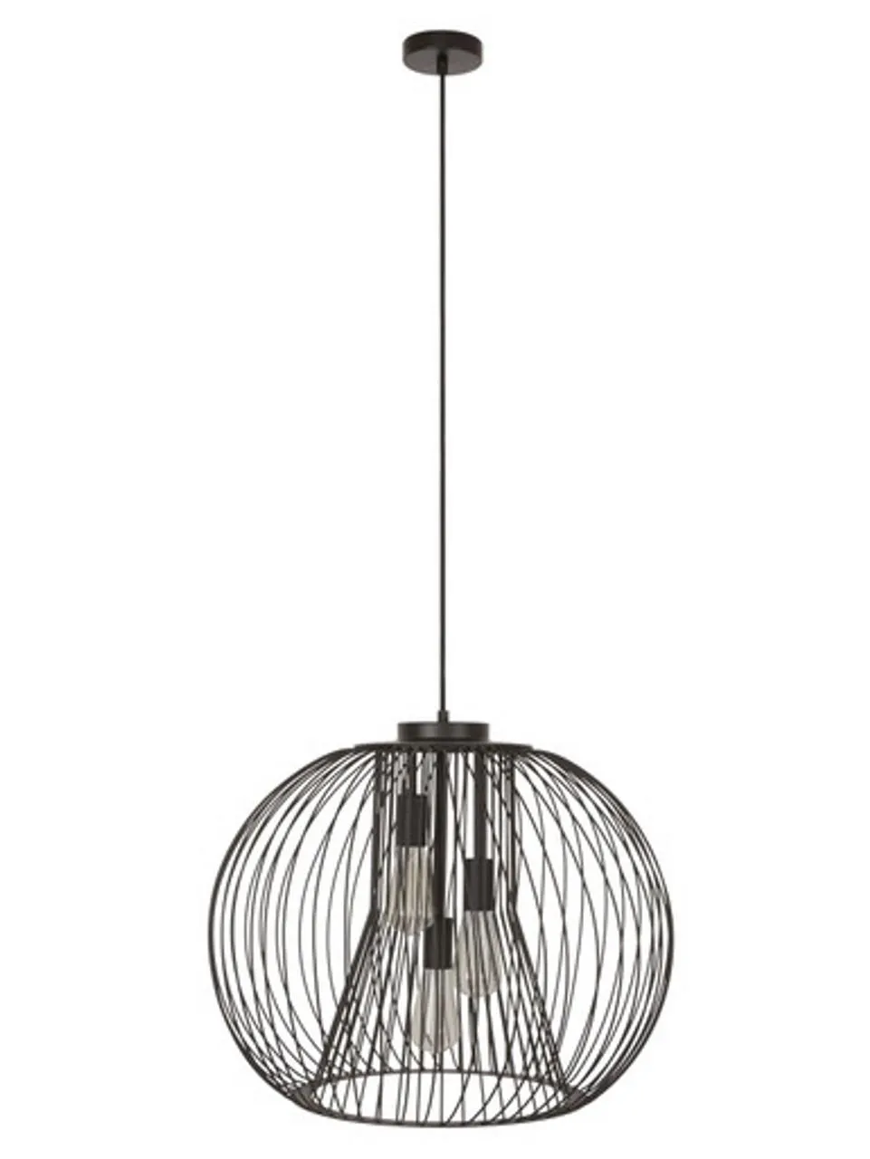Pheonix 3 Light Pendant Black