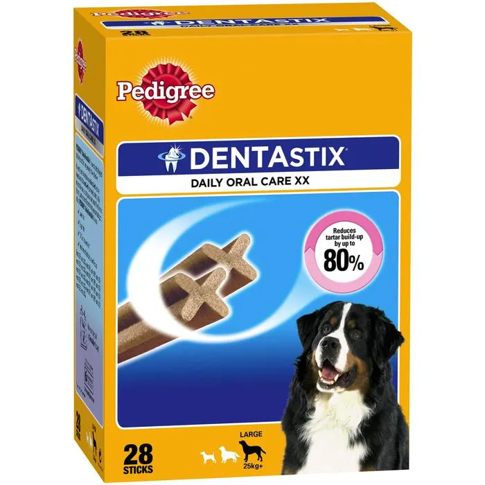 Pedigree Large & Giant Breed Dentastix 28 Pack Dog Treats