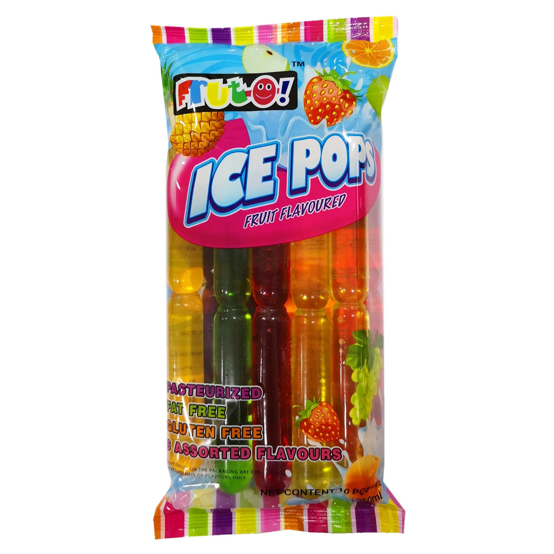 Fruto Fruit Flavours Ice Pops 10pk 750ml