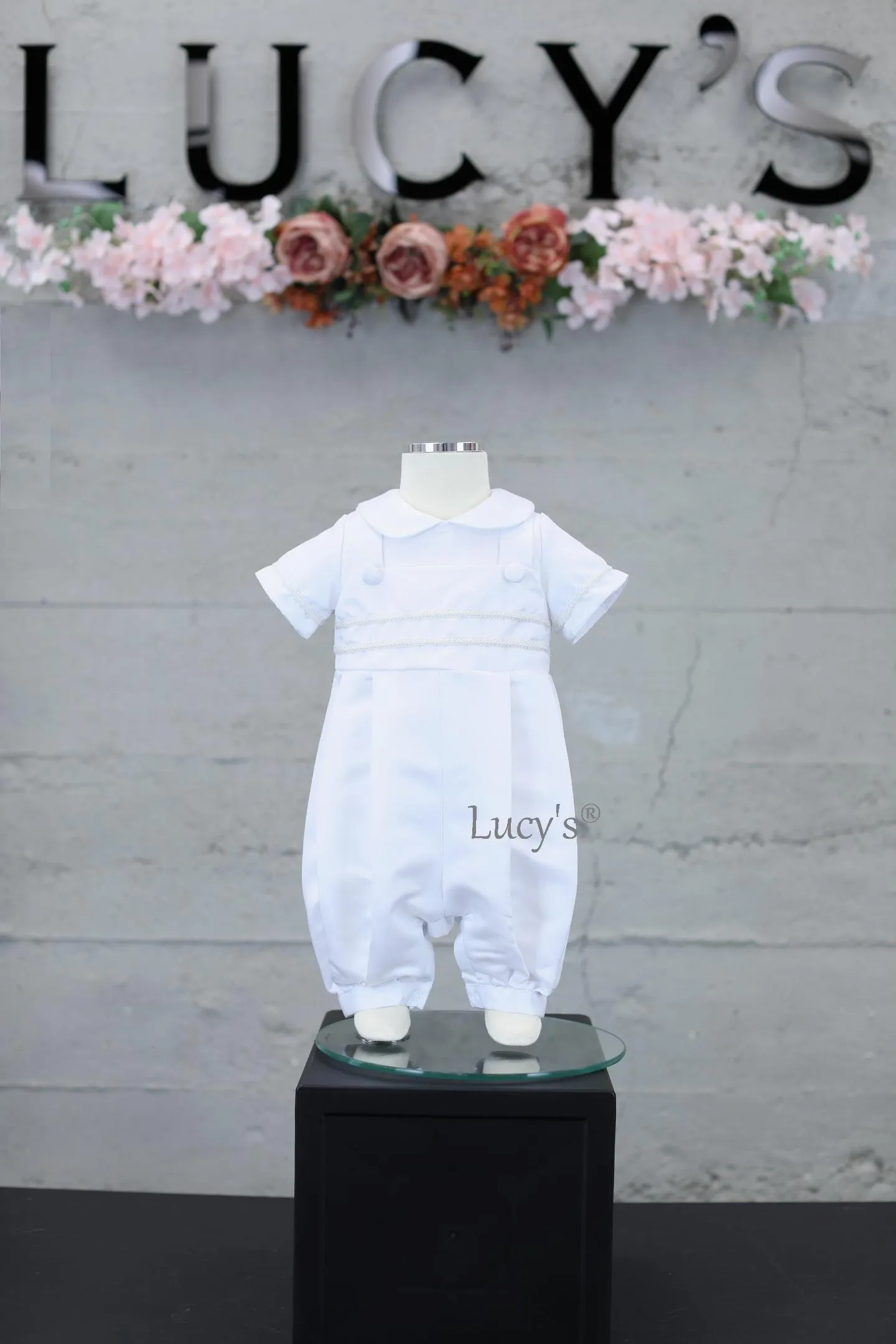 Baby Boys Premium Christening/Baptism Romper - Jack