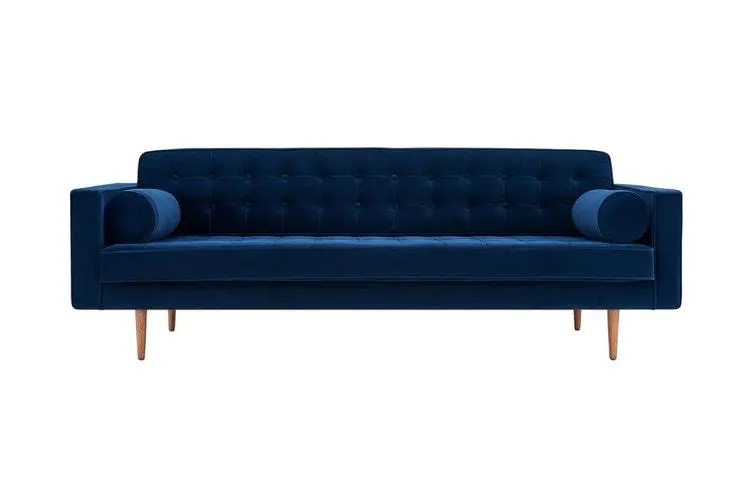 Matt Blatt Marcella Velvet 3-Seater Sofa (Navy)