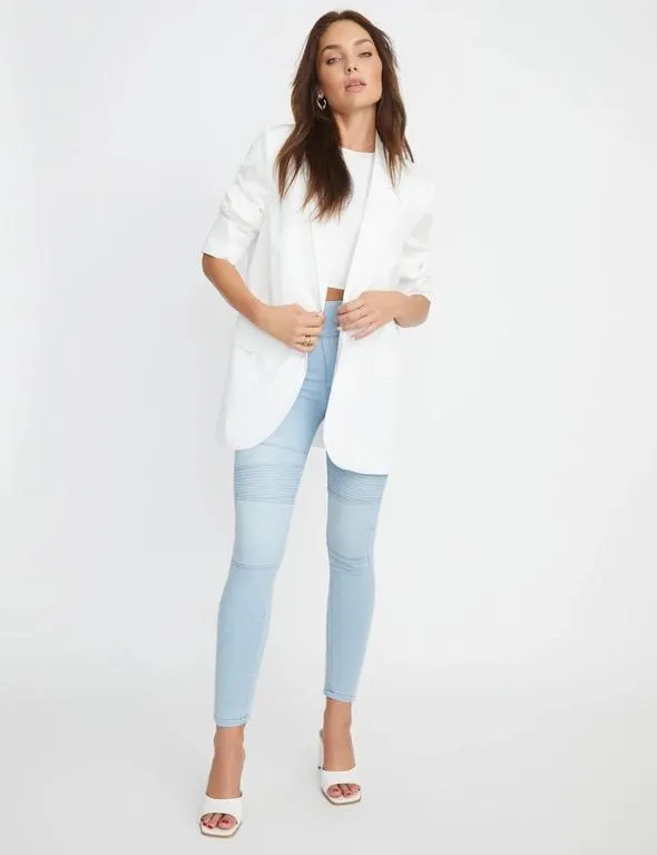 Rockmans Pull On Biker Jean