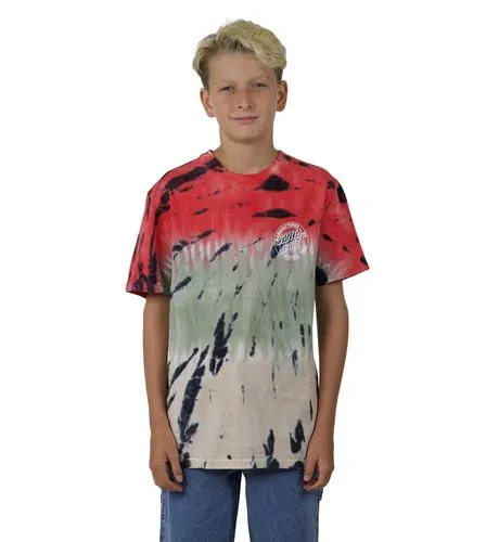 Santa Cruz Mfg Dot Tee - Light Green Tie Dye