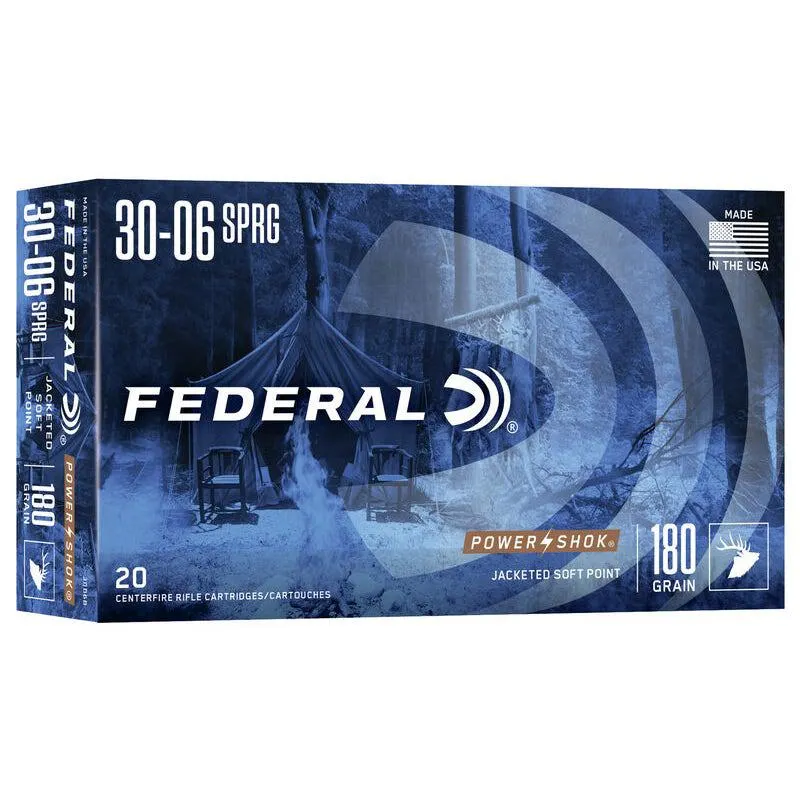 Federal Power-Shok 30-06 SPRNG 180gr JSP (20)