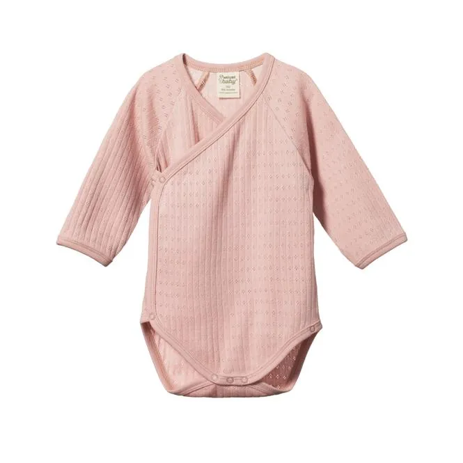 Pointelle Kimono Bodysuit