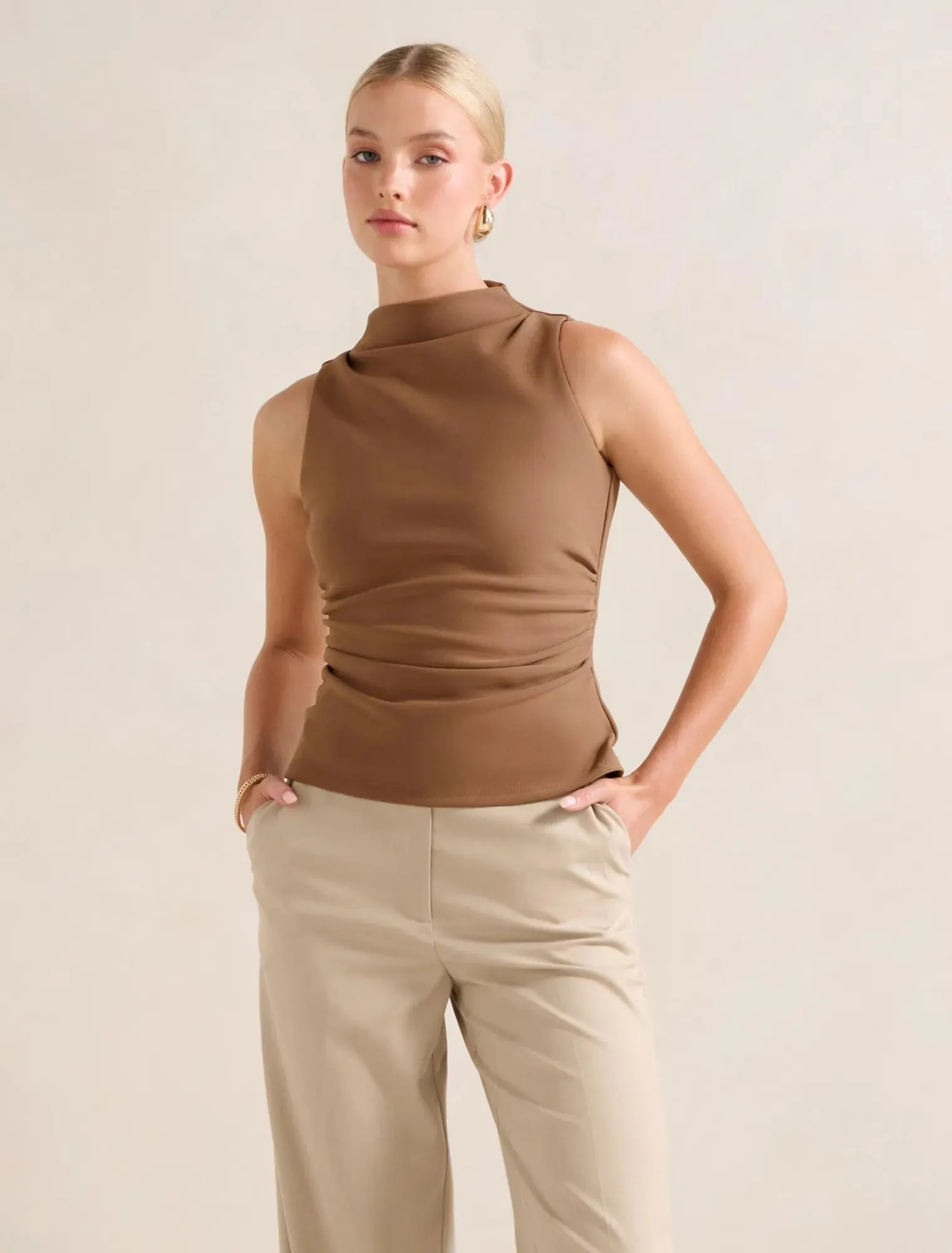 Lucette Grown On Neck Top