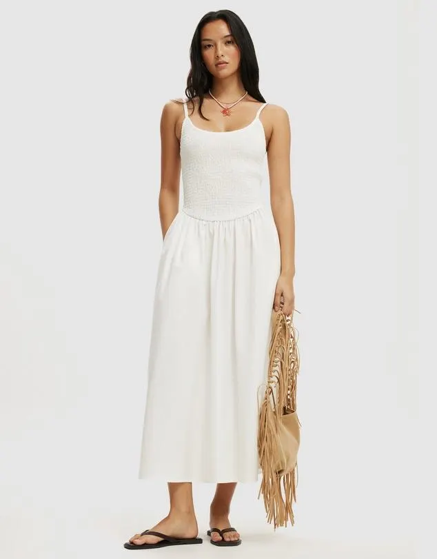 Remy Shirred Bodice Maxi Dress