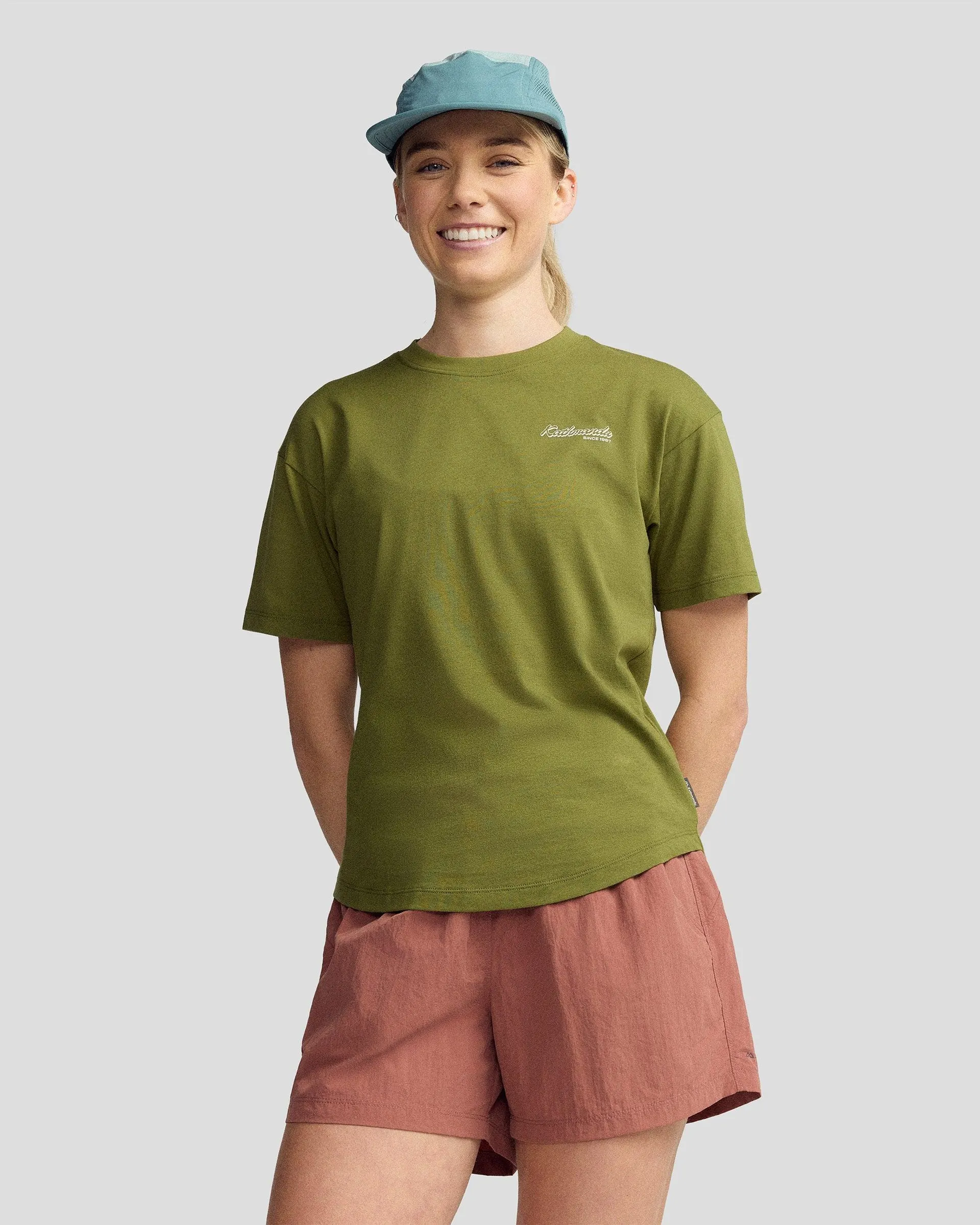 Women’s River Organic Cotton T-shirt - Dark Fern