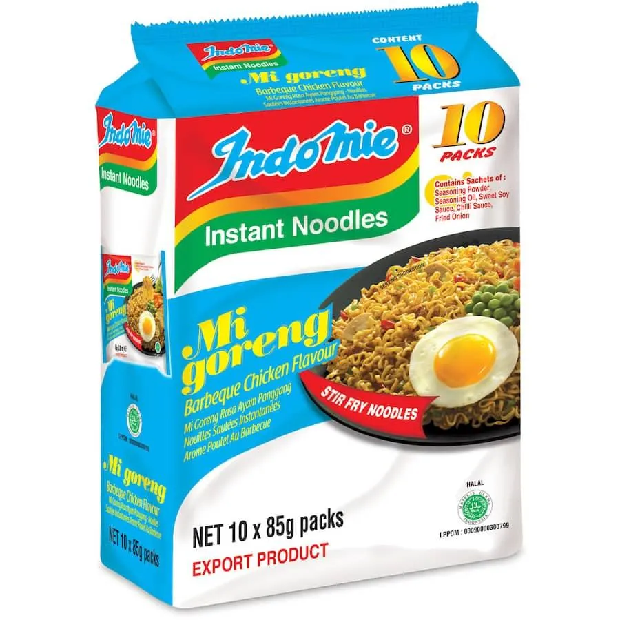 Indomie Mi Goreng Instant Noodles Bbq Chicken Multi Pack