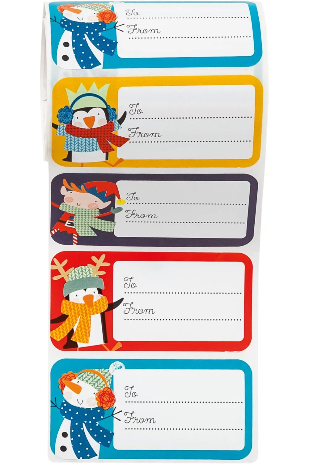 WHSmith Boxed Christmas Labels Pack of 50