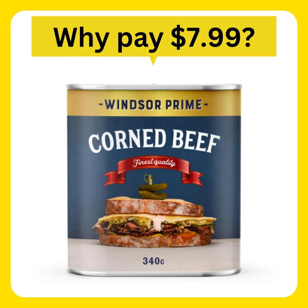 Windsor Prime Corned Beef 340g Square Tin