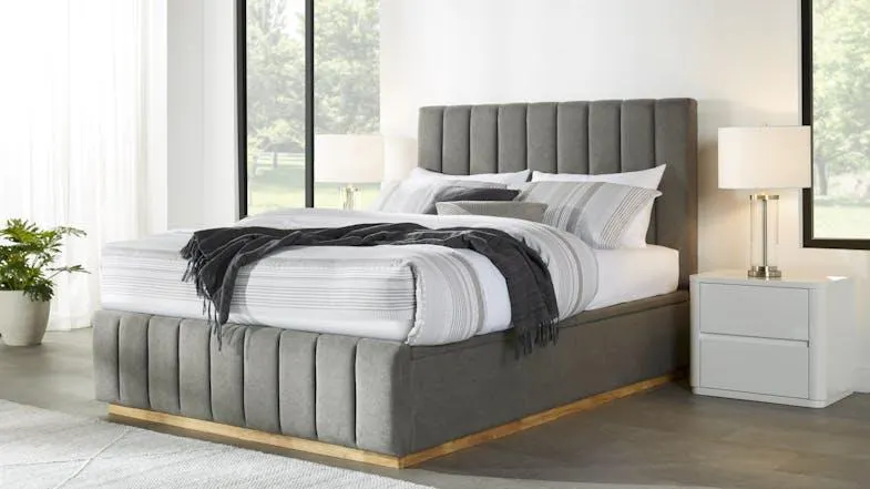 Olivia Super King Gas Lift Bed Frame - Charcoal