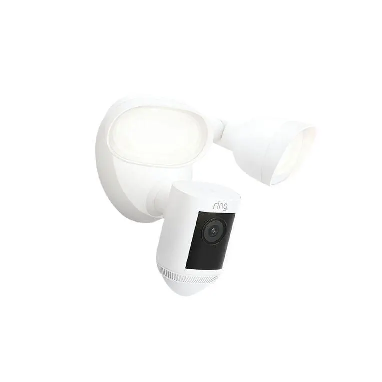 Ring Floodlight Camera Wired Pro Security Camera - White
