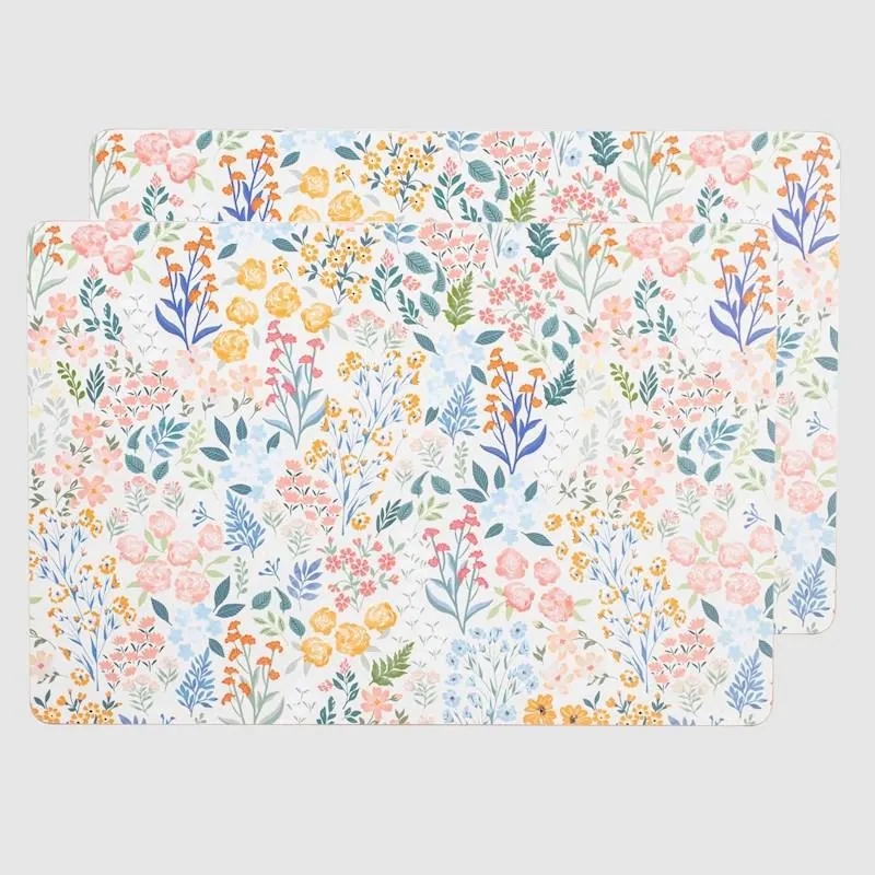 Just Home Cottage Flower Placemat Pack of 2
