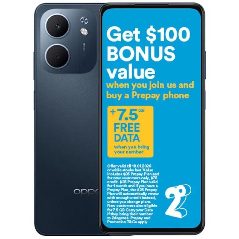 OPPO A5X with 2degrees SIM - Midnight Blue