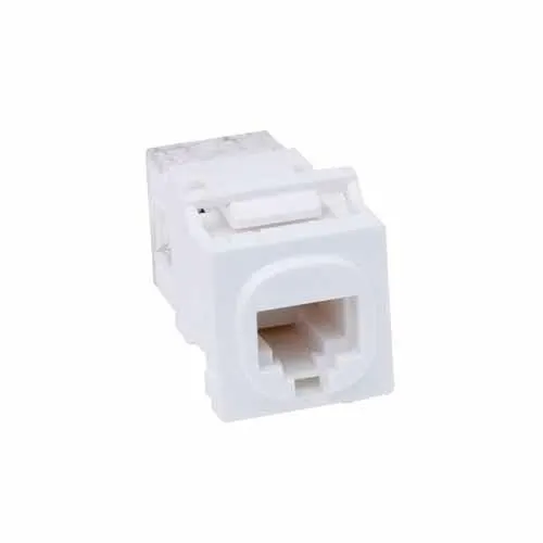 Goldair RJ45 Wall Plate Network Socket Single White