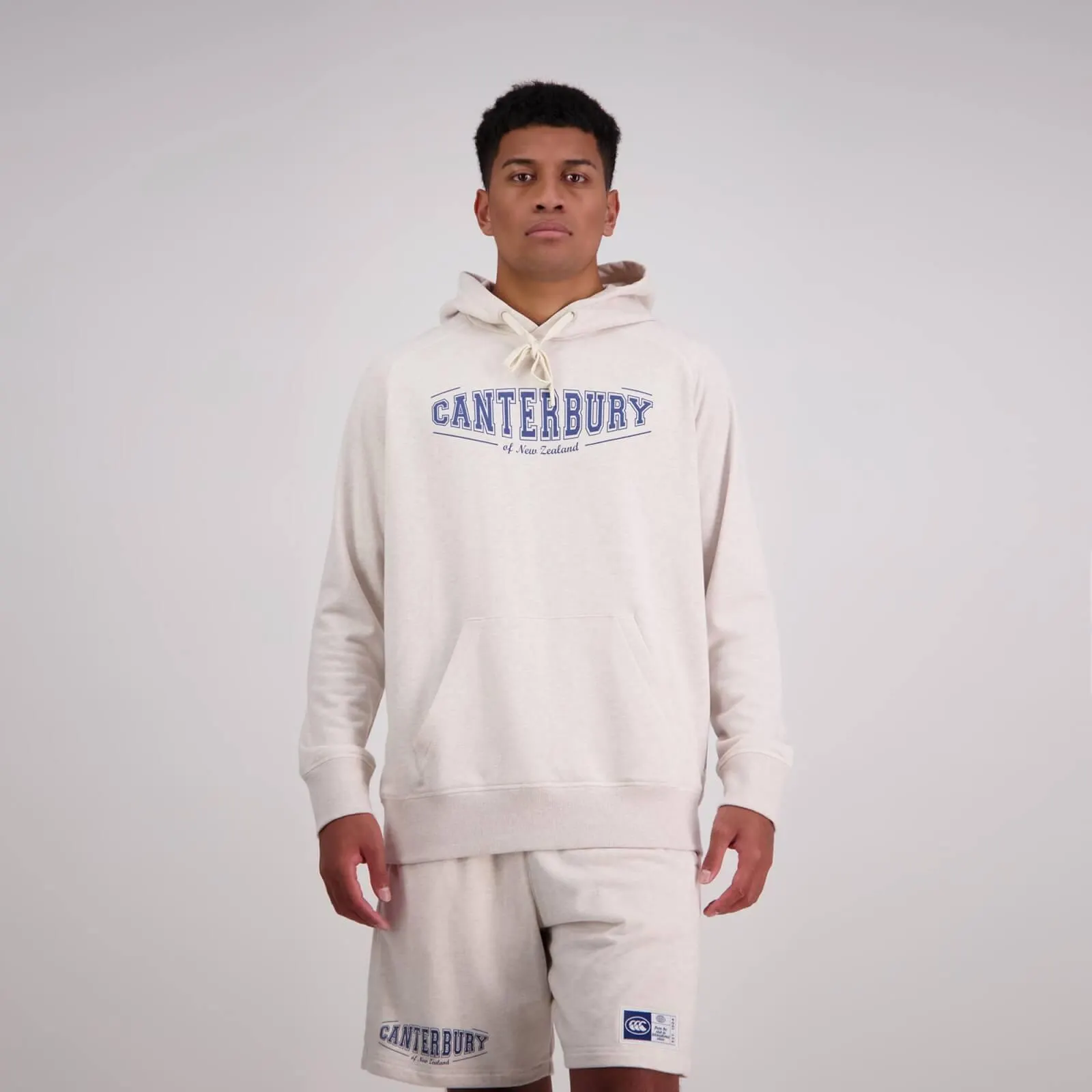 Mens Captain Raglan Hoodie Oatmeal Marle- 28