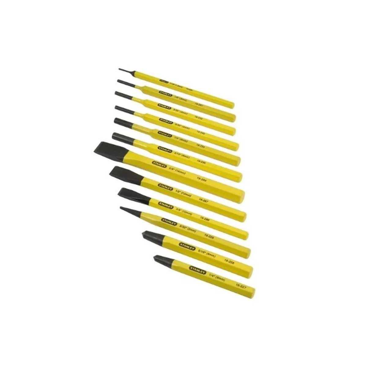Stanley Punch & Cold Chisel 12pc Set