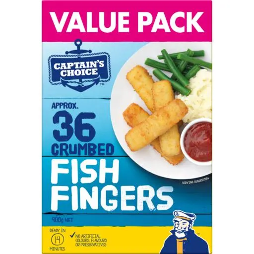 Captains Choice Fish Fingers 36 Pack