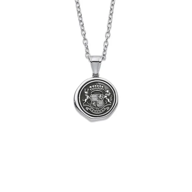 Stainless Steel Shield Pendant