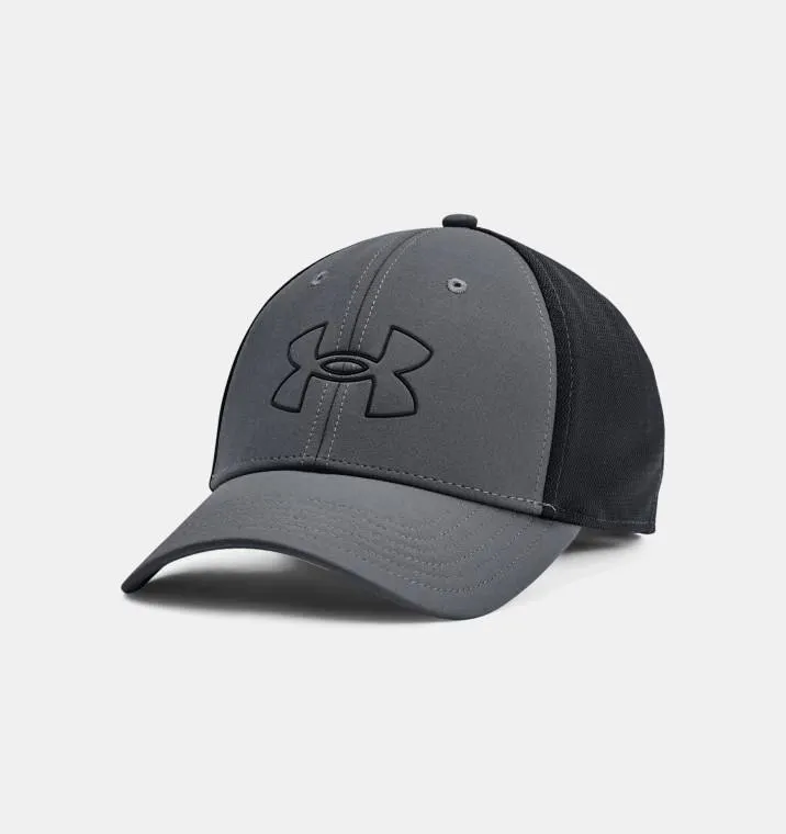 Under Armour® Mens Iso-Chill Driver mesh Adjustable Cap Ptch Grey/Black