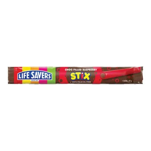 LIFESAVERS RASPBERRY CHOCOLATE STIX 40G