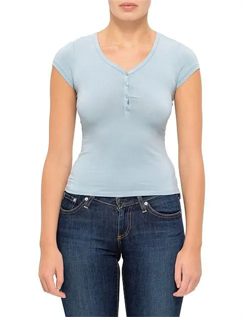 NEW VINTAGE HENLEY T-SHIRT