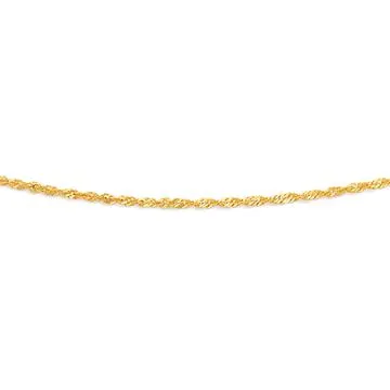 9ct, 50cm Singapore Twist Chain