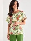 Ella J Linen Top, Tropical