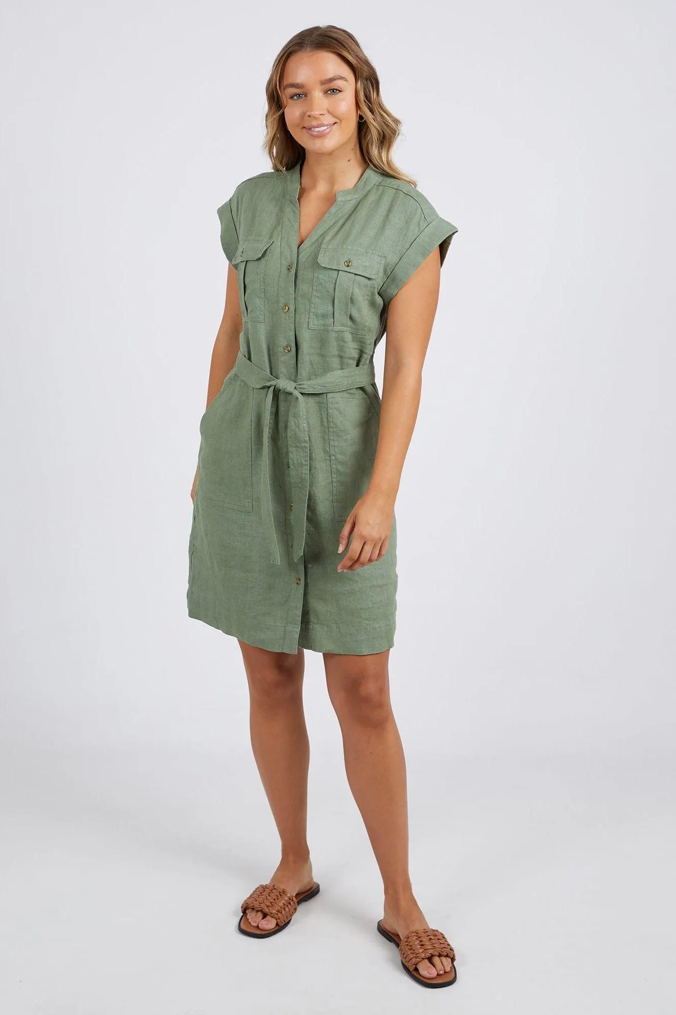 Harlow Dress | Khaki