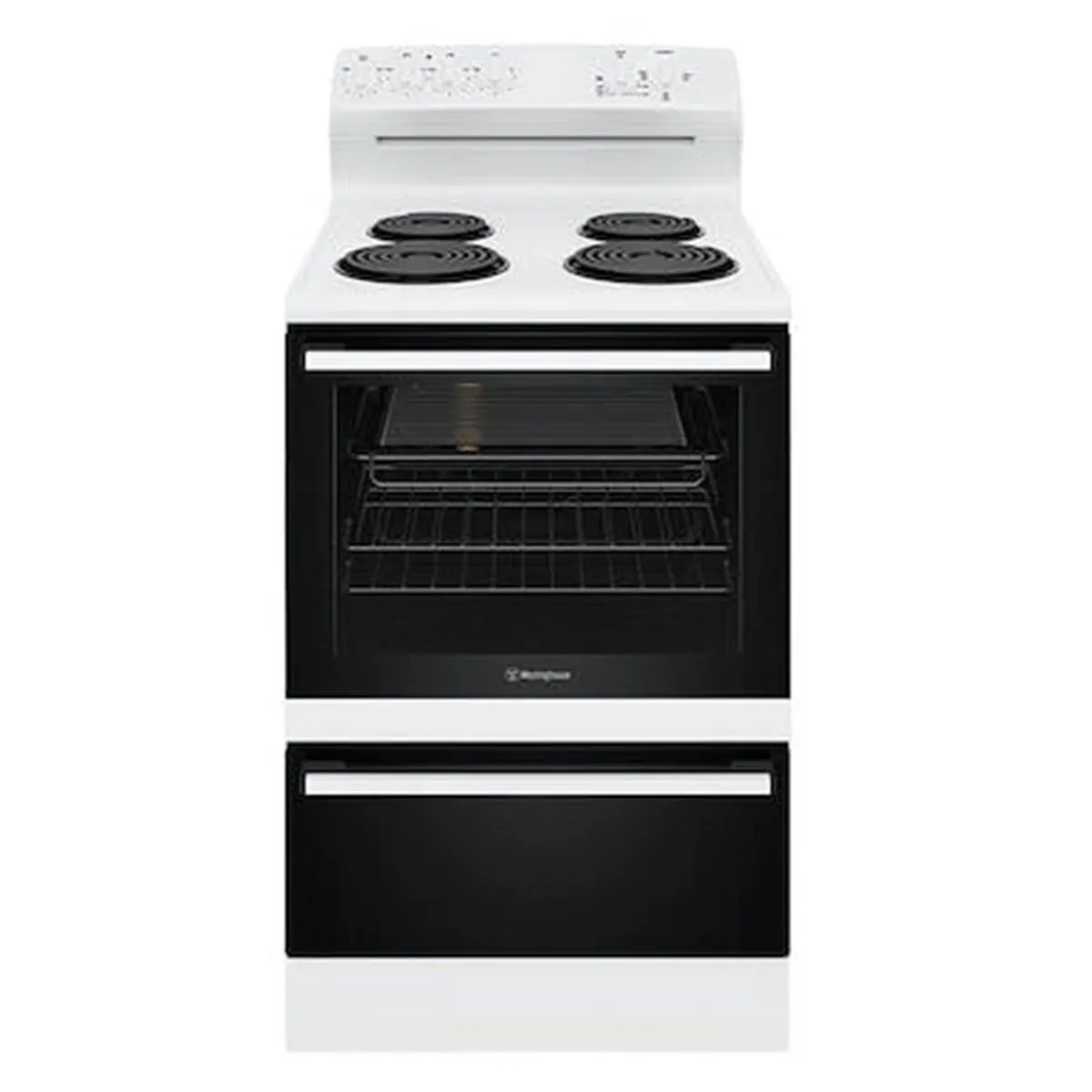 Westinghouse 60cm White Coil Electric Freestanding Cooker