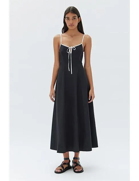 Yvette Poplin Midi Dress