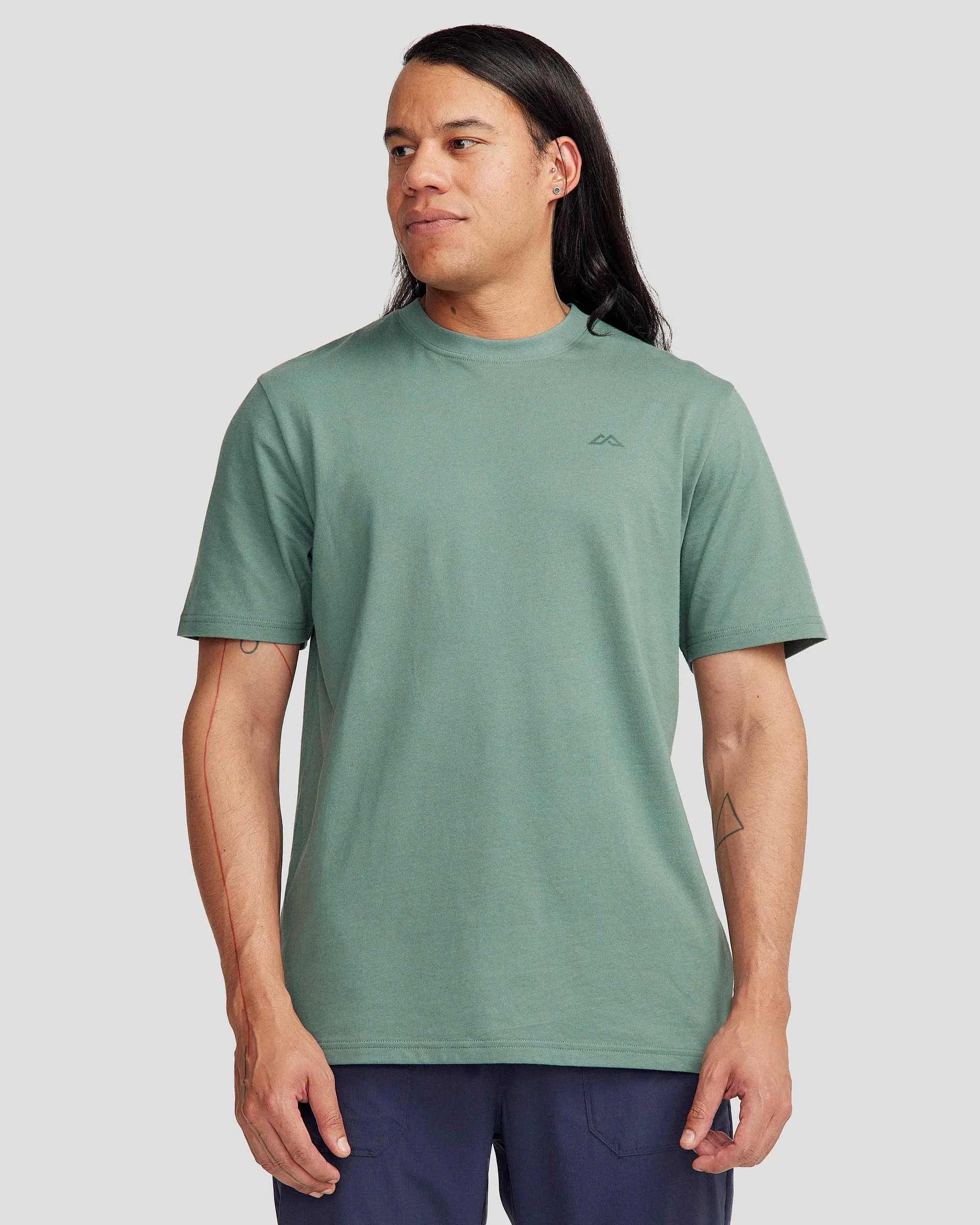 Men's NZ Heritage Organic Cotton T-shirt - Light Forest