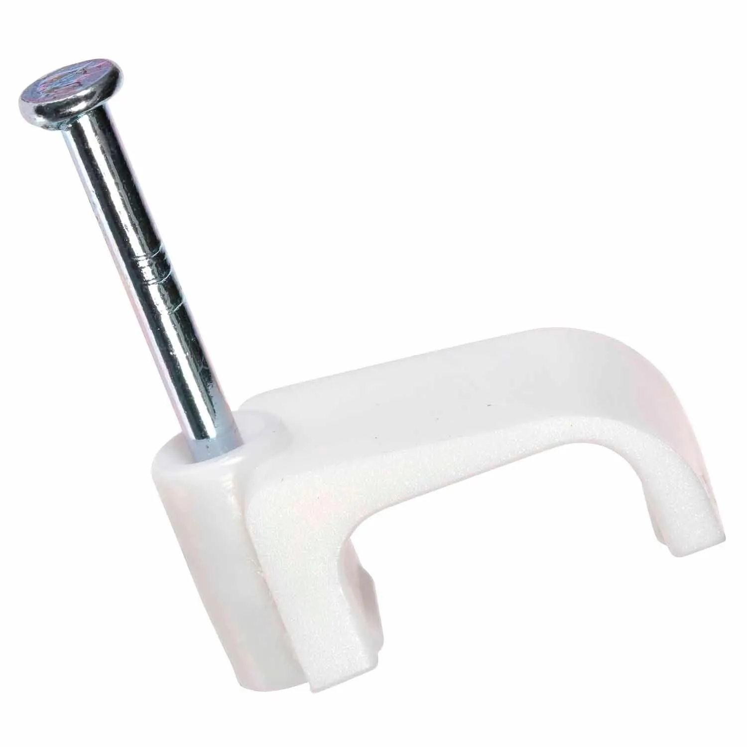 HPM Cable Clips Hook 13mm Pack of 20 White